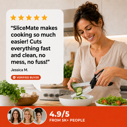 SliceMate - 2 in 1 Stainless Steel Vegetable Slicer
